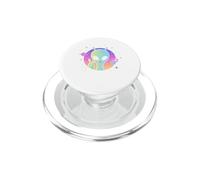 Lindo Alien Cabeza Signo de Paz Universo OVNI Extraterrestre PopSockets PopGrip para MagSafe