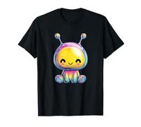 Lindo Alien Rainbow Galaxy Friend Kids Pastel Camiseta