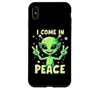 Lindo Alien Vengo en Paz Diversión Ciencia Ficción Carcasa para iPhone XS MAX