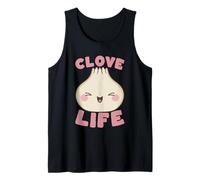 Lindo Amante de la Comida de la Vida del Clavo de ajo Kawaii Camiseta sin Mangas