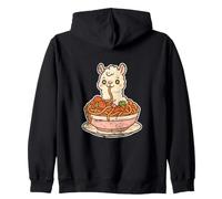 Lindo Amante de la Pasta Espaguetis de Alpaca Sudadera con Capucha