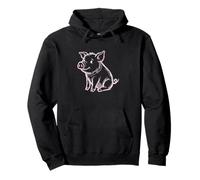 Lindo Amante de los Cerdos Granja Animal dueño de Mascotas Aficionado Cerdo Sudadera con Capucha