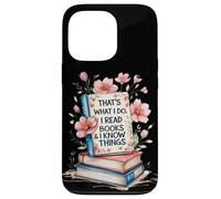 Lindo amante de los libros para niñas mujeres inteligentes gusanos de libro niños Carcasa para iPhone 13 Pro