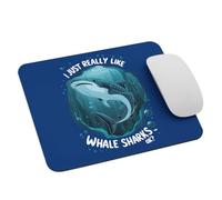 Lindo Amante De Los Tiburones Ballena. Simplemente Me Gustan Mucho Los Tiburones Ballena, ¿De Acuerdo? Alfombrilla De Escritorio Portátil Alfombrilla De Ratón Duradero Mousepad 25X30Cm