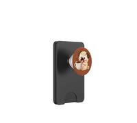Lindo Amante del Café Pug Despertar y Levantarse Feliz PopSockets PopWallet para MagSafe