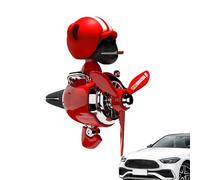 Lindo ambientador de aire del automóvil: clip de ventilación de dibujos animados, difusor de fragancia interior | Eliminador de olor a perfume de larga duración, decoración divertida de la cabeza temb