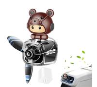 Lindo ambientador de aire del automóvil, clips de ventilación del ambiente de aire del automóvil | Decoración de difusor de fragancia piloto de oso,Decoración de aromaterapia de diseño simple para sed
