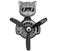Lindo Ambientador Para Coche,Ambientador Para Coche Helicóptero | Ambientador Lindo Piloto de Perro de Dibujos Animados | Purificador de aire para coche, pequeño difusor de aromaterapia reutilizable p