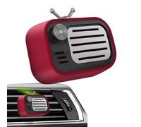 Lindo ambientador para coche, clip de ventilación de aromaterapia para coche, clip de ventilación retro en forma de radio, ambientador de coche, difusor de aromaterapia para neutralizar los olores,