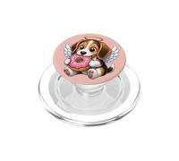 Lindo ángel Beagle con diseño de Personaje de Dona PopSockets PopGrip para MagSafe