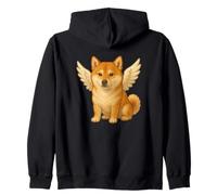 Lindo ángel de dibujos animados Shiba Inu perro Sudadera con Capucha