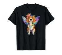 Lindo ángel de perro beagle con alas Camiseta
