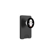 Lindo ángel pingüino con alas Kawaii Chibi PopSockets PopWallet para MagSafe