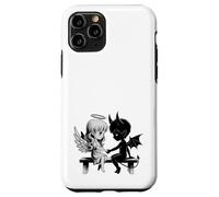 Lindo Ángel y Diablo Enamorado Anime Fantasía Duo Carcasa para iPhone 11 Pro