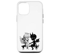 Lindo Ángel y Diablo Enamorado Anime Fantasía Duo Carcasa para iPhone 12/12 Pro