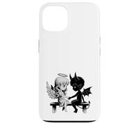 Lindo Ángel y Diablo Enamorado Anime Fantasía Duo Carcasa para iPhone 13