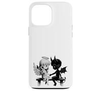 Lindo Ángel y Diablo Enamorado Anime Fantasía Duo Carcasa para iPhone 13 Pro MAX