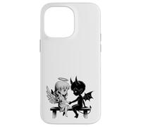Lindo Ángel y Diablo Enamorado Anime Fantasía Duo Carcasa para iPhone 14 Pro MAX