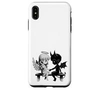 Lindo Ángel y Diablo Enamorado Anime Fantasía Duo Carcasa para iPhone XS MAX