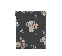 Lindo Animal 3D Koala, Squeeze Top Wallet Bolsa de Almacenamiento para Mujer Monedero pequeño Bolsa de Cambio