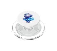 Lindo Animal del tutú del Baile de la Bailarina del hipopótamo PopSockets PopGrip para MagSafe