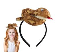 Lindo animal Headband, Charming Women's Hair Hoop, Eye-Catching Snake Disfraz Headband, Único y portátil Cosplay Prop for , eventos, and Dress-Up