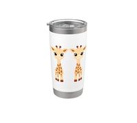 Lindo animal Jirafas niño pequeño Humor bebé Jirafa Vaso térmico de acero inoxidable de doble pared