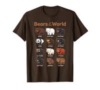 Lindo Animal Kawaii de Osos del Mundo Camiseta
