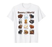 Lindo Animal Kawaii de Osos del Mundo Camiseta
