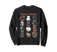 Lindo Animal Kawaii de Osos del Mundo Sudadera