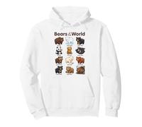 Lindo Animal Kawaii de Osos del Mundo Sudadera con Capucha