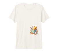 Lindo Animal Saliendo de la Cinta de enmascarar Camiseta Premium