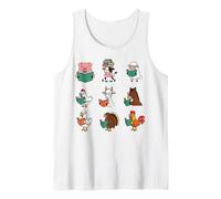 Lindo Animales de Granja Lectura Libros Profesor Biblioteca Camiseta sin Mangas