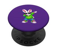 Lindo Anime Dabbing Bunny Conejo Feliz Pascua Niño Niña Niños PopSockets PopGrip Adhesivo