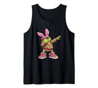 Lindo Anime Dabbing Frog Bunny Feliz Pascua Niño Chica Divertido Camiseta sin Mangas