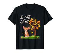 Lindo árbol de Arce de otoño con Texto en inglés It is Fall Y'all Camiseta