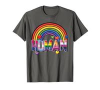 Lindo arco iris del orgullo humano LGBT | Identidad LGBTQ Igualdad Amor Camiseta