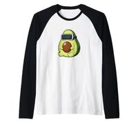 Lindo Ardilla Realidad Virtual Jugador De Dibujos Animados Camiseta Manga Raglan