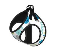 Lindo arnés de verano para perro con estampado de dinosaurio, arnés ajustable y reflectante para cachorros y mascotas