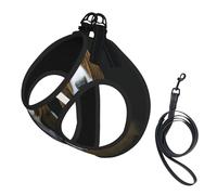 Lindo arnés para perro con estampado de cachorros de basset hound, 2 hebillas, chaleco para perro, clip frontal para correa sin tirones, para perros pequeños y medianos