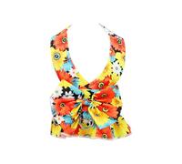 Lindo arnés para perro pequeño con flores, arnés con correa 2 en 1, chaleco estilo niña, conjunto de arnés para cachorros y mascotas, para perros medianos y hembras (amarillo, S)