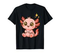 Lindo Arte de ajolote Kawaii Adorable Rosa bebé salamandra Camiseta