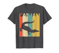 Lindo Arte de Animales del zoológico de Safari de Caiman Camiseta, Hombre, Jaspeado Oscuro, L