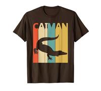 Lindo Arte de Animales del zoológico de Safari de Caiman Camiseta, Hombre, Marrón, L