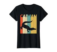Lindo Arte de Animales del zoológico de Safari de Caiman Camiseta, Mujer, Negro, L