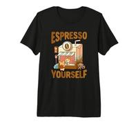 Lindo Arte de café para Perros Espresso Yourself Camiseta Premium