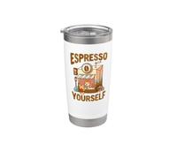 Lindo arte de café para perros Espresso Yourself Vaso térmico de acero inoxidable de doble pared