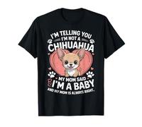 Lindo Arte de Chihuahua para Mujeres, mamá, Raza de Perro, Amante de los Chihuahuas Camiseta