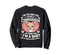 Lindo Arte de Chihuahua para Mujeres, mamá, Raza de Perro, Amante de los Chihuahuas Sudadera