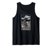 Lindo Arte de Mapache Blanco y Negro Inspirado en el Tarot The Thief Camiseta sin Mangas